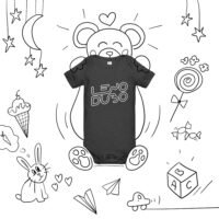 Baby short sleeve LenoDubo Logo one piece - Image 4