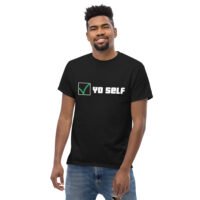 Men's Check Yo Self classic tee - Image 3