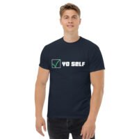 Men's Check Yo Self classic tee - Image 4